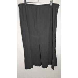 JM Collection Womens A line Skirt‎ Sz 20W Black Full Midi Modest Minimalist